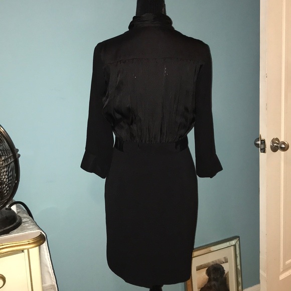 Kenneth Cole New York black ruffle cocktail dress - Picture 3 of 5